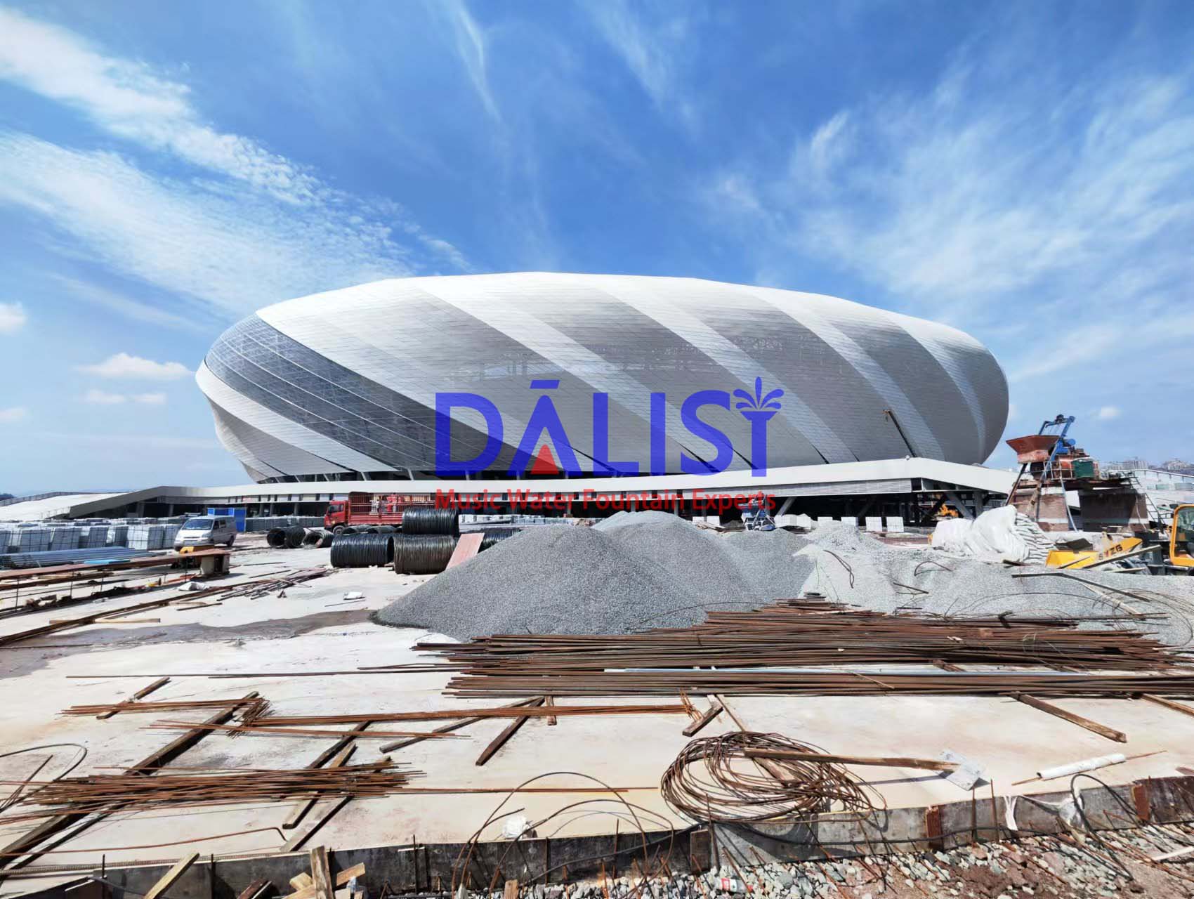 World Cup Football Stadium Large-scale Musical Dancing Water Show Project in full swing