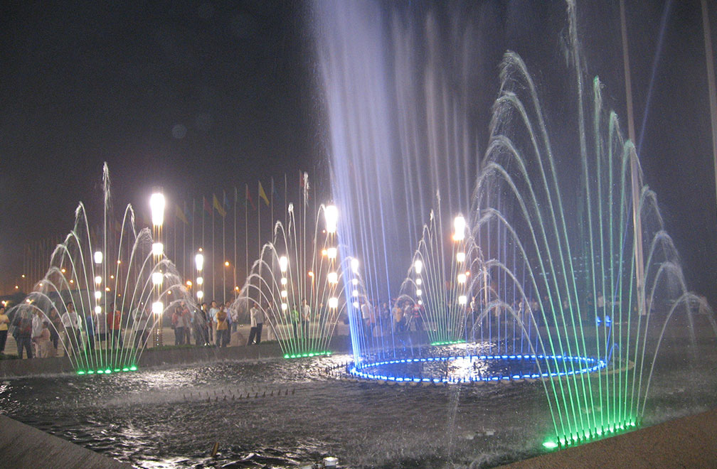Square Musical Water Fountain 